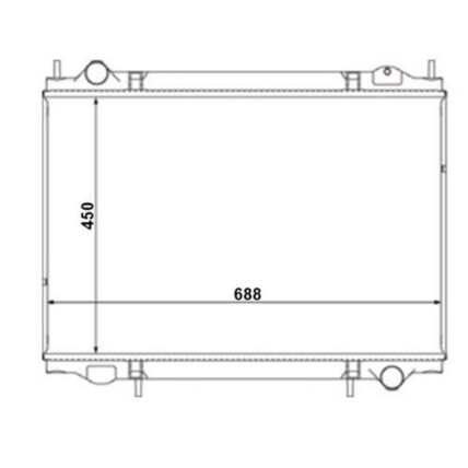RADIADOR AGUA FRONTIER 2.8 MWM 02/