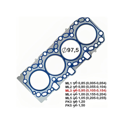JUNTA CABECOTE INOX 3PK HILUX/SW4 3.0