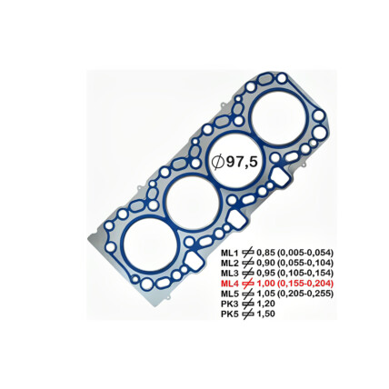 JUNTA CABECOTE INOX 4PK HILUX/SW4/PRADO 3.0