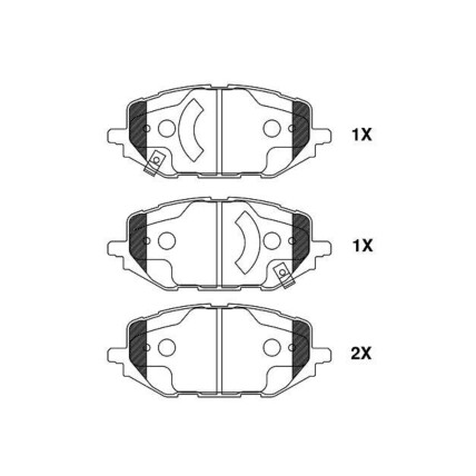 PASTILHA FREIO DIANTEIRA TRACKER