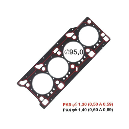 JUNTA CABECOTE FIBRA 3PK S10/TRAILBLAZER 2.8