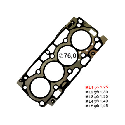 JUNTA CABECOTE INOX 1PK JUMPY/EXPERT/SCUDO