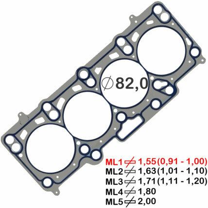 JUNTA CABECOTE METAL 1PK AMAROK 2.0
