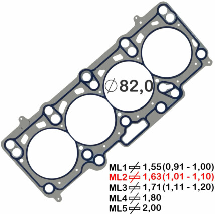 JUNTA CABECOTE METAL 2PK AMAROK 2.0