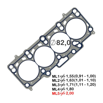 JUNTA CABECOTE METAL 5PK AMAROK 2.0
