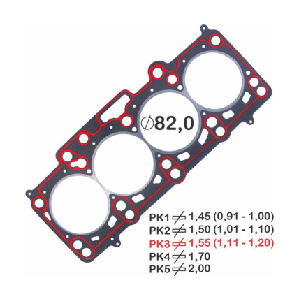 JUNTA CABECOTE FIBRA 3PK AMAROK 2.0