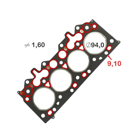 JUNTA CABECOTE FIBRA 3PK RANGER 2.8