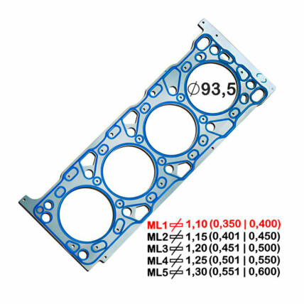 JUNTA CABECOTE METAL 1PK HILUX 2.8