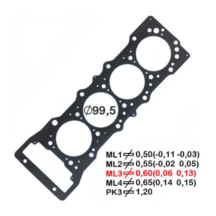 JUNTA CABECOTE METAL 2PK L200 / PAJERO 3.2