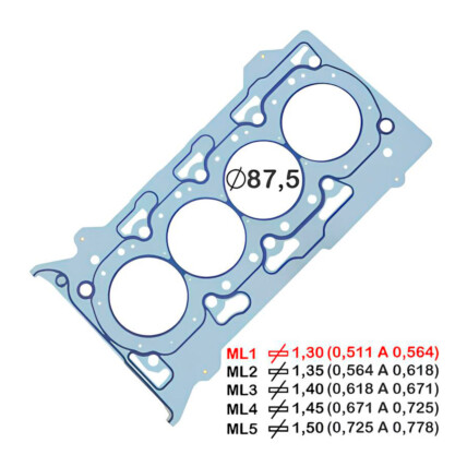 JUNTA CABECOTE METAL 1PIK L200 / PAJERO 2.4