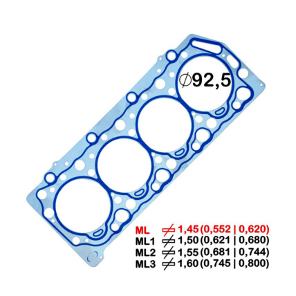 JUNTA CABECOTE METAL HR / L200 2.5