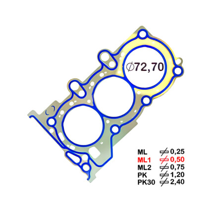 JUNTA CABECOTE METAL HB20/PICANTO